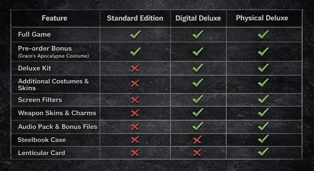 Resident Evil Requiem Standard Edition vs Digital Deluxe vs Physical Deluxe: What’s the Real Difference?