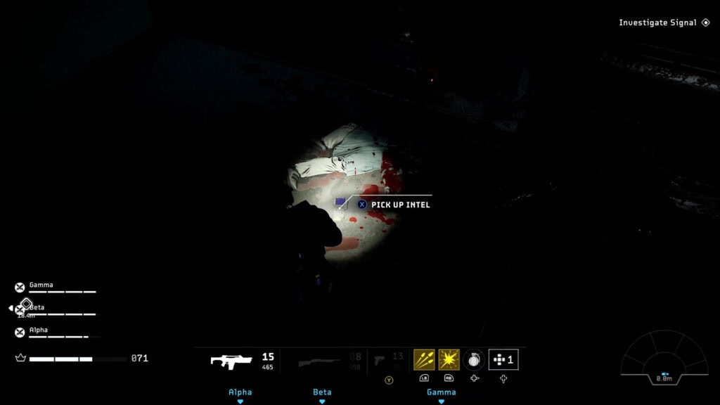 Traitors Intel in the Prologue chapter in Aliens: Fireteam Elite 2